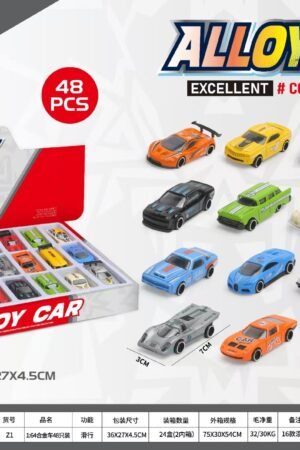 Toyora 1:64 Scale Alloy Model Cars (48-Piece Set)